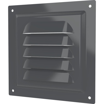 Решетка вентиляционная ERA МЭ сетка, 250x250 мм, окрашенная сталь Gray 2525МЭ Gray