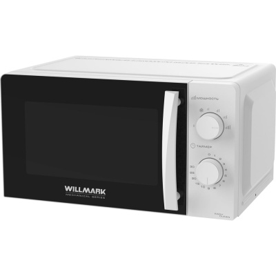 Микроволновая печь Willmark WMO-201MW 20 л, 700 Вт, механич.ПУ, ручка для открывания дверцы, 6 уровней мощности, белая