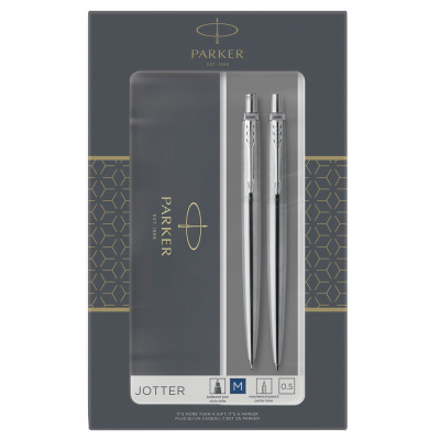 Подарочный набор Parker Jotter Core - Stainless Steel CT, ручка шариковая, карандаш