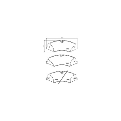 Колодки тормозные дисковые передние для автомобилей Land Rover Discovery 4 TRIALLI PF 4254