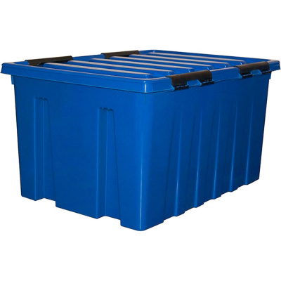Ящик Rox Box п/п 740х565х415 мм с крышкой и клипсами, 120 л