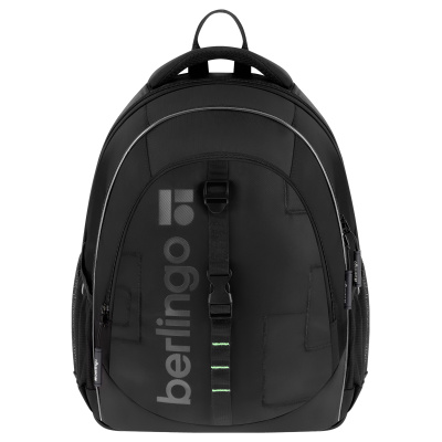 Рюкзак Berlingo NeoFlex "Cyber black" 37*29*17,5см, 3 отделения, 2 кармана, эргономичная спинка