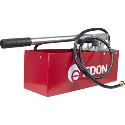 Насос опрессовочный EDON PPT-50 (50 бар, 12 л, 45 мл/такт, 1/2", манометр)