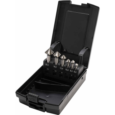 Набор зенковок MASTER-TOOL 90гр. 6.3-20.5мм 5z DIN335C HSS-G 6шт