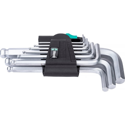 Набор Г-образных ключей 950 PKS/9 SM N CLIP 9TLG / 9 PCS WERA