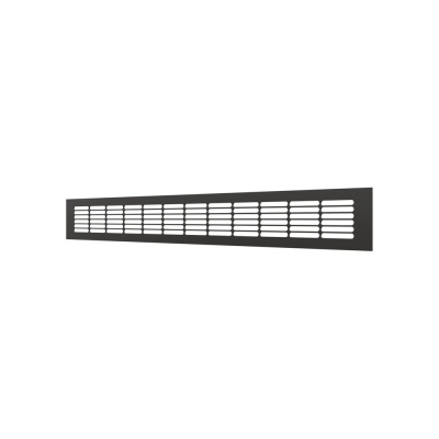 Решетка вентиляционная переточная ERA DP AL 500x60 алюминий Matt black 5006DP AL Matt black