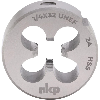 Плашка NKP UNEF 1/4 -32, DIN EN 22568, HSS, 2A, 20x7мм