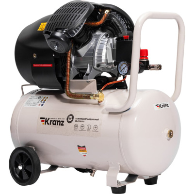 Компрессор воздушный Kranz KR-2200/50, 2200Вт, 400 л/мин, 50л