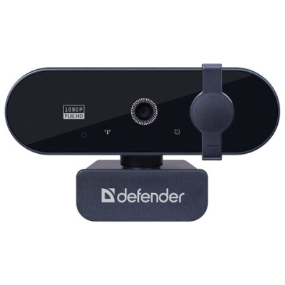 Веб-камера DEFENDER G-lens 2590 QHD, 3,7 Мп, микрофон, USB 2.0, регулируемый крепеж, черная, 63113