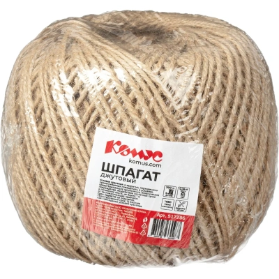 Шпагат джутовый 1,68 ктекс П3 (в бобине 200 м, 0,34 кг/боб. +/-10%