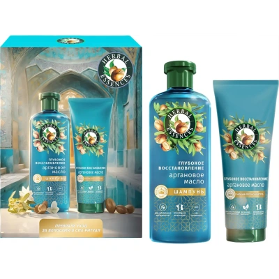 Подарочный набор HERBAL ESSENCES Шамп250мл+Бальзам-ополаск180мл Арган масло