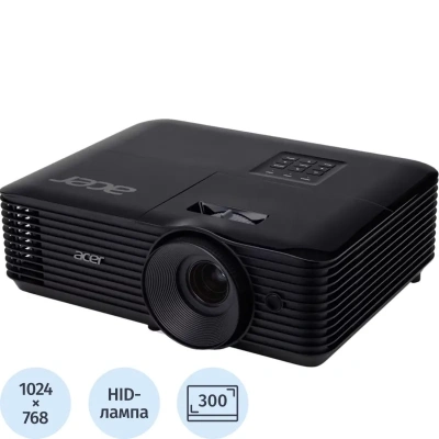 Проектор Acer X1228H, DLP 3D, XGA, 4500Lm, 20000/1, HDMI (MR.JTHCD.001)