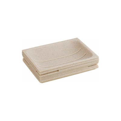 Мыльница PERFECTO LINEA Weathered Sand бежевая 35-151400 необычного дизайна