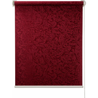 Рулонная штора ПраймДекор Фрост бордовый, 48x170 см