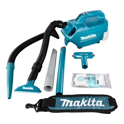 Пылесос Makita аккумулятор 18В, Li-ion, 1400л\м, 5.4 кПа,0.33\0.5л,1.8-2.2 кг., 3-x скоростной