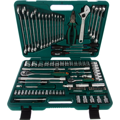 Универсальный набор торцевых головок 1/4"DR 4-10 мм и 1/2"DR 8-32 мм Jonnesway