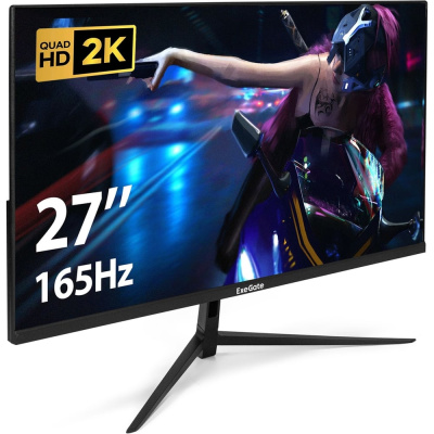 Монитор ExeGate игровой 165 Гц 27" Combat EG2700A IPS LED Grade A+, 2K, 2560x1440 165Гц WQHD, 16:9, 300cd/m2, 1000:1