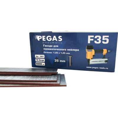 Отделочные гвозди Pegas pneumatic F35 5000 шт, длина 35 мм