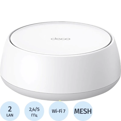 Wi-Fi mesh система TP-Link Deco BE22(1-pack) 7 BE3600 Wi-Fi 7