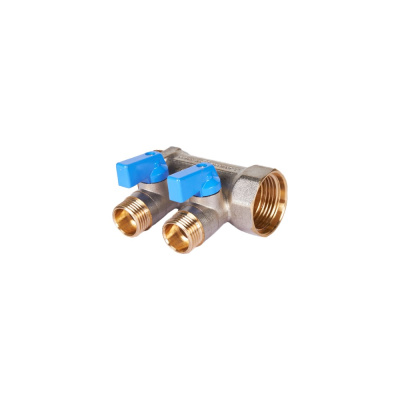 Коллектор с шаровыми кранами STOUT Smb 6211 341202 RG0091AACQMGBP