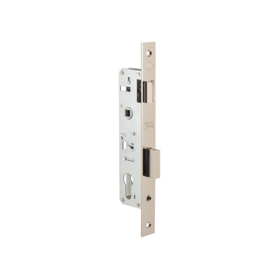 Замок врезной KALE KILIT цилиндровым узкопрофильным 153 (30 mm) w/b (никель)