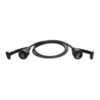 Индустриальный шнур LANMASTER HDMI, IP68, 5.0 м, черный