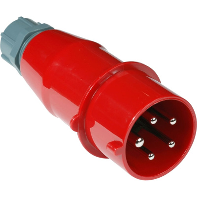 Электрическая кабельная вилка LANMASTER IEC 309, трехфазная, 32A, 380V