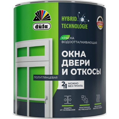 Краска Dufa Окна, двери и откосы база1 0,75 л
