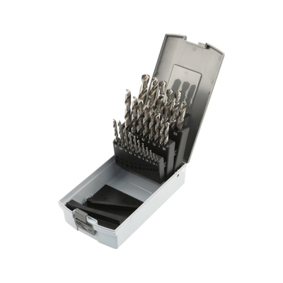 Набор сверл GARWIN 1.0-13.0 х 0,5 мм 25пр. HSS-G Spiralbohrer (Metall) GM-BS25