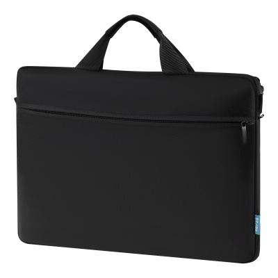 Сумка для ноутбука 17,3" Först "Basic Black", полиэстер, черный, мягкий подклад, внешнее отделение