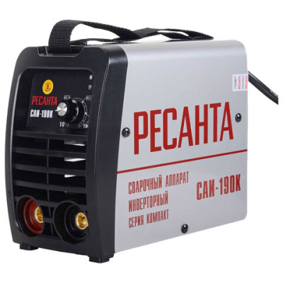 Сварочный инверторный аппарат Ресанта САИ-190К используют для ручной дуговой сварки плавящимся электродом
