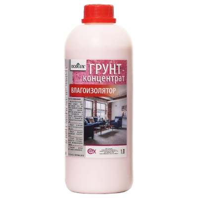 Грунт-концентрат влагоизолятор ECOLUX 1 л