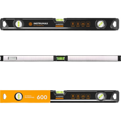 Уровень противоударный, магнитный INSTRUMAX HARDPRO 600