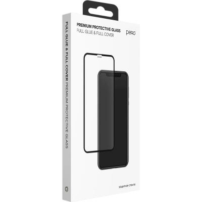 Защитное стекло PERO Full Glue для Samsung S25 PLUS, черное