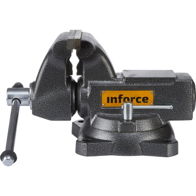 Поворотные слесарные тиски Inforce 140 мм