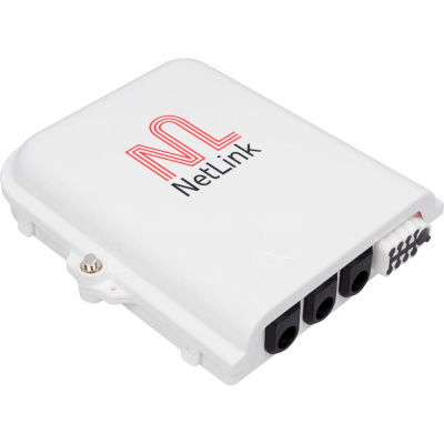 Проходной настенный бокс Netlink FTTH-08 внешний, герметичный