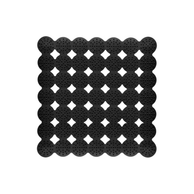 Коврик для душа МУЛЬТИДОМ массажный, 43x45 см (черный) ПТ72-69