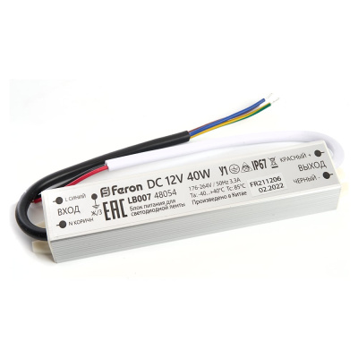 Электронный трансформатор для светодиодной ленты FERON LB007 48054