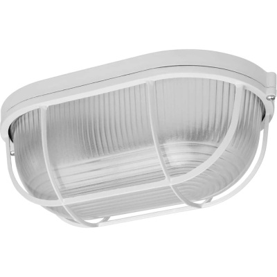 Светильник TDM ELECTRIC НПБ1202 белый/овал с решеткой 100Вт IP54