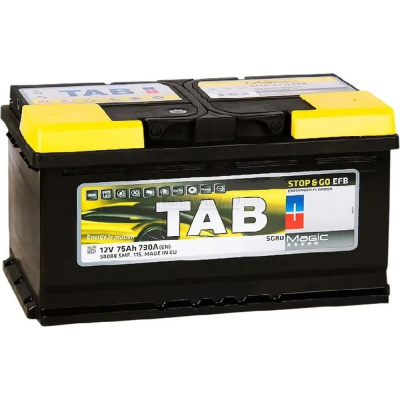 Аккумулятор TAB EFB Stop_Go 6СТ-75.0 низкий