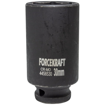Головка ударная глубокая Forcekraft 30мм 6гр,,1/2"