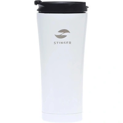 Термокружка Stinger, 0,45л, сталь/пластик, белый глянцевый,HY-VF143 White