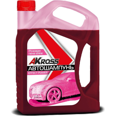 Шампунь для бесконтактной мойки Effect Power Shine NEW розовая пена 5 кг AKross