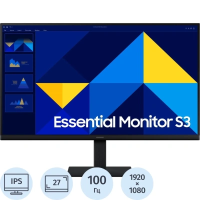 Монитор Samsung Essential (LS27D300GAIXCI)27/FHD/IPS/100Hz/250cd/5ms/HDMI
