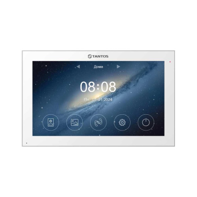 Монитор цветного видеодомофона 10 дюймов Tantos Violet HD Wi-Fi (White) 00-00326048