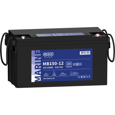 Тяговый аккумулятор для лодочного электромотора WBR MB150-12 12В 150 Ач