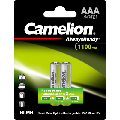 Никель-металлгидридные аккумуляторы Camelion Always Ready уже заряжены и готовы к работе