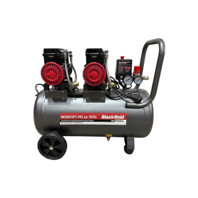Компрессор коаксильный безмасляный BlackWeld BW2800/50 2-PRO 50л