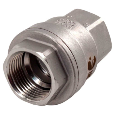 Обратный клапан муфтовый NEWKEY прямой, нержавеющая сталь AISI304 DN25 (1), (CF8), PN64 NK-CS25/4