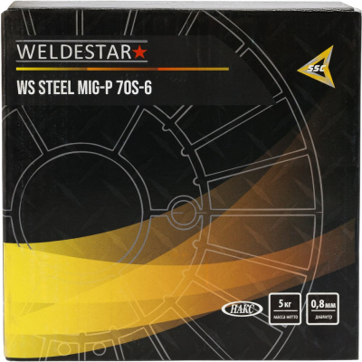 Проволока полированная WELDESTAR WS Steel MIG-P 70S-6 0.8мм D-200
